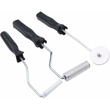 Rouleau anti-bulles pour résine fibre de verre – Lot de 3 rouleaux stratifiés, idéal pour éliminer les bulles d’air sur matériaux FRP (fibres de verre renforcées)