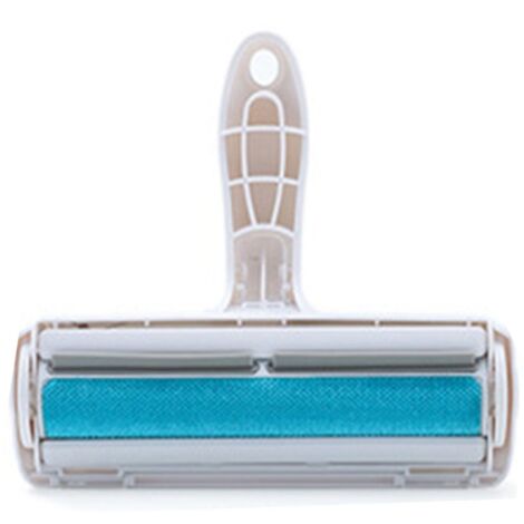 Rouleau anti-poils compact et rapide pour meubles et literie - Nylon ABS bleu