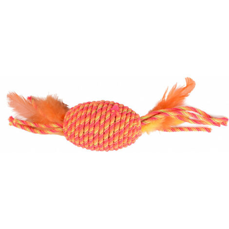rouleau BIBI orange 29 cm Jouet pour chat - Flamingo Pet Products