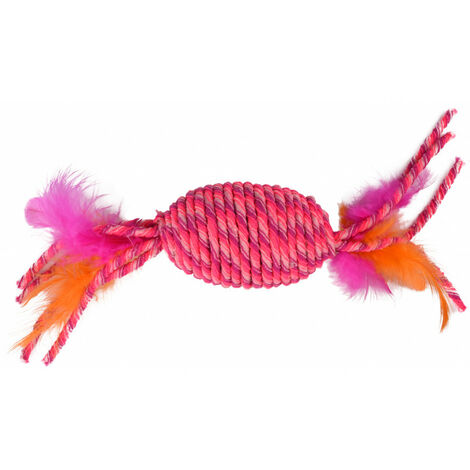 rouleau BIBI rose 29 cm Jouet pour chat - Flamingo Pet Products