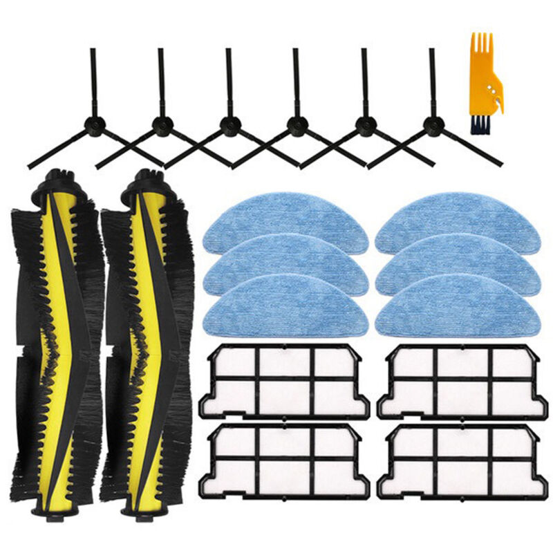 Rouleau brosse filtre brosse chiffon de nettoyage ensemble pour Ecovacs Deebot Ozmo T8 AIVI aspirateur Robot pièces