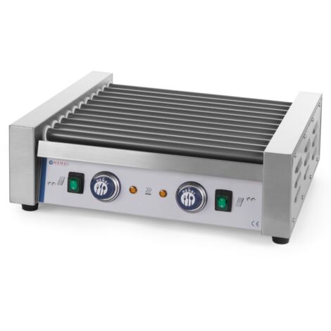 Rouleau chauffant pour hot-dogs, 11 rouleaux, 1180W - Hendi 268704