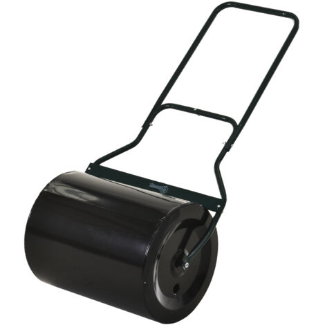 Rouleau compresseur pelouse jardin, capacité 60 L rechargeable sable/eau, Ø50 cm