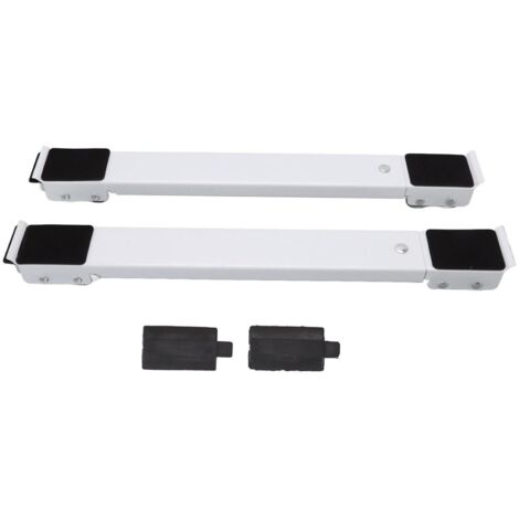 Rouleau d'appareil Extensible, 2 pièces, peut supporter 300KG, support mobile de meubles, Base rétractable réglable avec roue blanche et noire