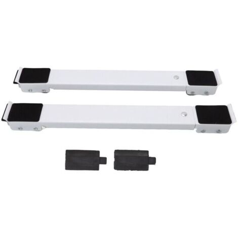 Rouleau d'appareil Extensible 2 pièces peut supporter 300KG support mobile de meubles Base rétractable réglable avec roue blanche et noire