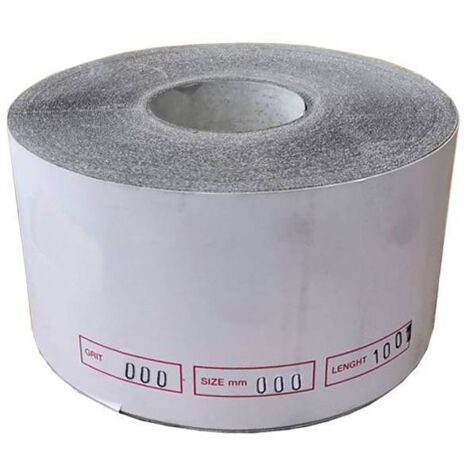 Rouleau de 100 m de papier abrasif de finition zinc HA pour scellants gr 220