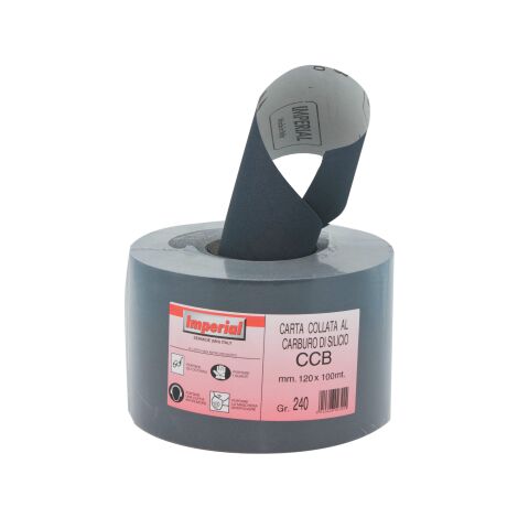 Rouleau de 100 m de papier abrasif finition carbure de silicium CCB gr 280