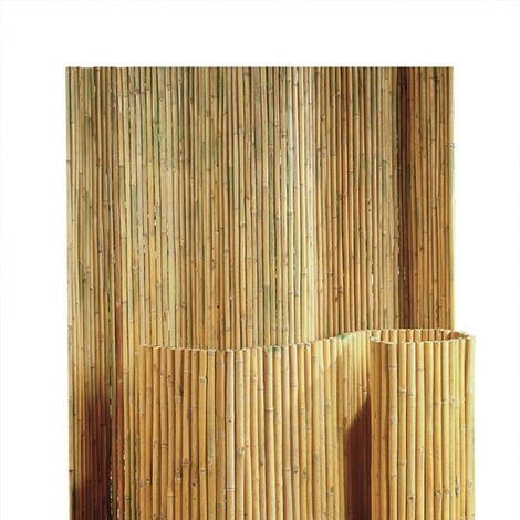 Rouleau de 1x1.8m Brise-vue en bambou naturel - Nature