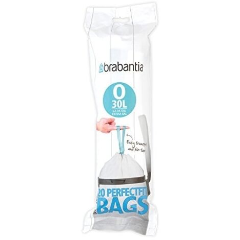 Rouleau De 20 Sacs Poubelle Code O - 30 L - Perfect Fit - Brabantia