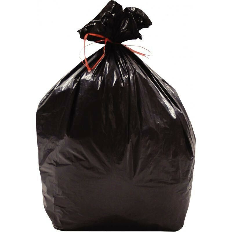 NC - Rouleau de 25 sacs poubelles à lien traditionnel 50 litres - noir