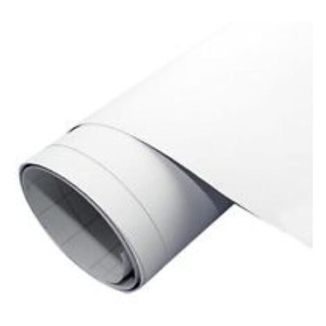 Rouleau de 45x2,5 m de plastique adhA sif blanc mat autocollant