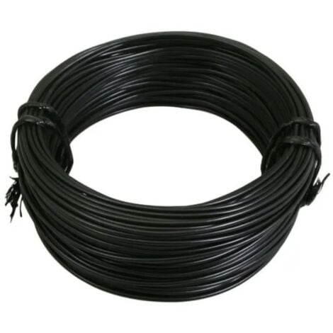 Rouleau de 5 mètres fil électrique 1mm² cuivre noir câble souple faisceau tension