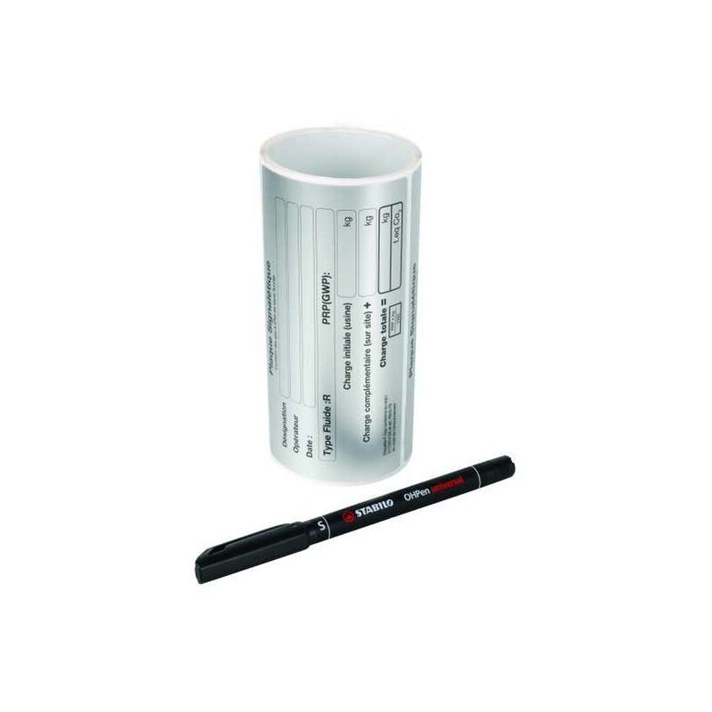 Plombservice - Rouleau de 50 étiquettes signalétique 70 x 130 mm