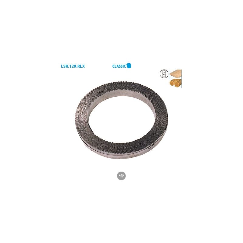 Lame scie à ruban acier en rouleau pour bois Classic Larg. 15 Ep. 0,6 pas (tpi) DC6