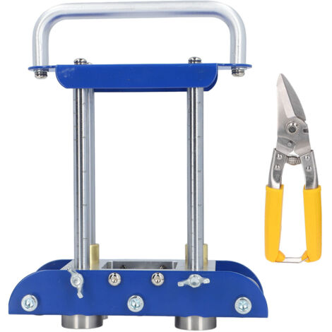 Rouleau de bord à 3 stations avec cisailles, outil manuel en tôle, Machine à cintrer les rouleaux d'angle de 0 à 90 degrés pour les matériaux de toiture