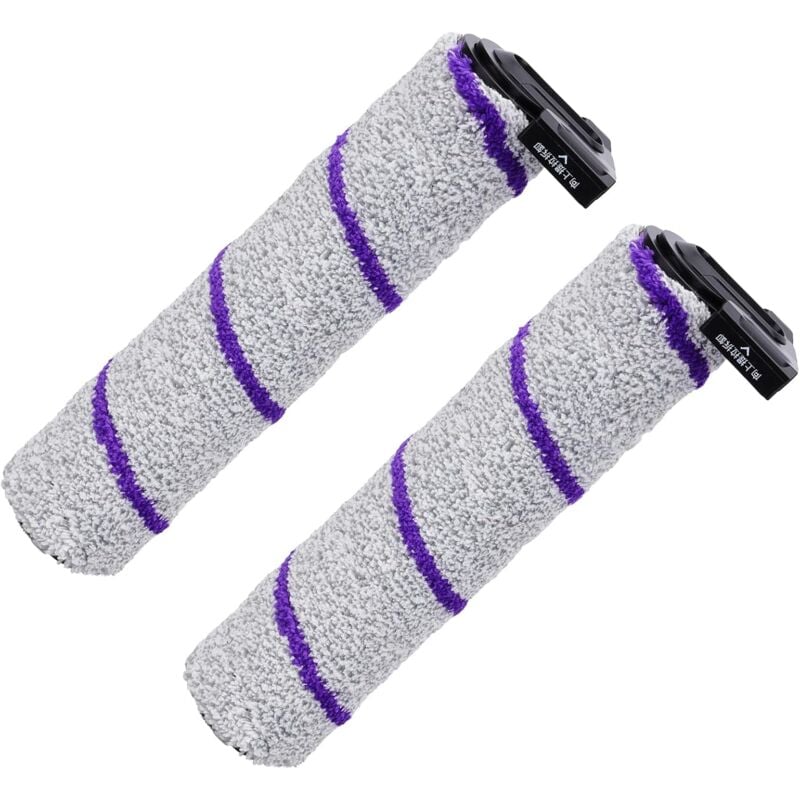 Rouleau de brosse de rechange compatible avec l'aspirateur sec et humide narwal S10 Pro - Lot de 2 accessoires de rouleau de brosse en microfibre