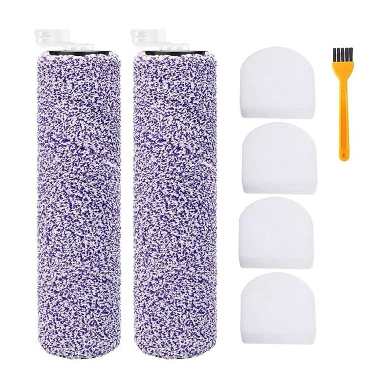 Rouleau de Brosse de Rechange et Filtre en Mousse pour PièCes de Rechange pour Aspirateur Shark HydroVac WD101 WD201 WD100 WD200