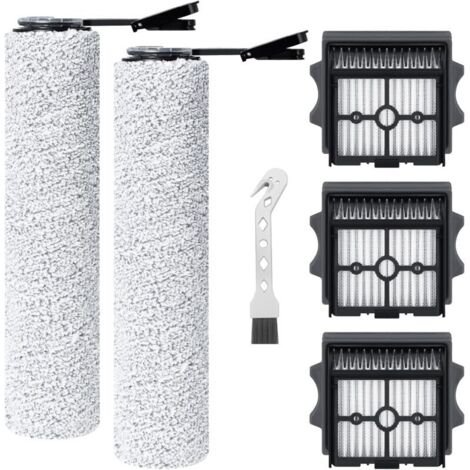 Rouleau de brosse de rechange et filtre HEPA pour Tineco FLOOR ONE stretch S6/SWITCH S6/S6 stretch lite/S7 Stretch Ultra/S9 Artist/i6 Stretch/i5 Stretch Aspirateur