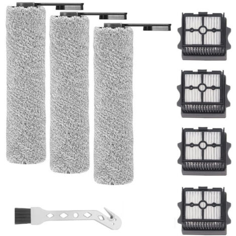 Rouleau De Brosse Et Filtre Hepa Pour Tineco S5 Combo Aspirateur Humide Sec 3x Rouleaux 4x Filtres 1x Brosse