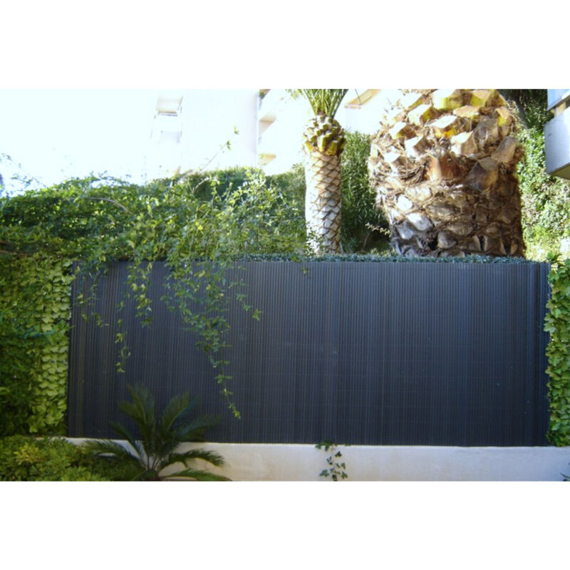 Rouleau de canisse à lattes JET7GARDEN Anthracite 1.80 m x 2.50 m - Anthracite