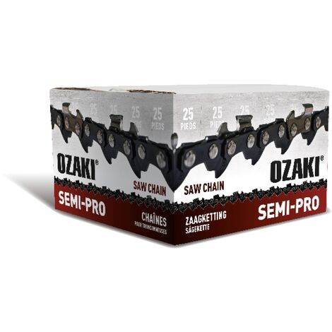 Rouleau De Chaîne De Tronçonneuse Ozaki Carrée ,3/8 ,050 25 Pieds Pour Chaînes Low-pro (lopro, Lp).