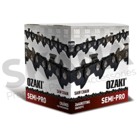 Rouleau De Chaîne De Tronçonneuse Ozaki Semi-carrée 3/8 ,058 100 Pieds Avec Maillon Anti-rebond.