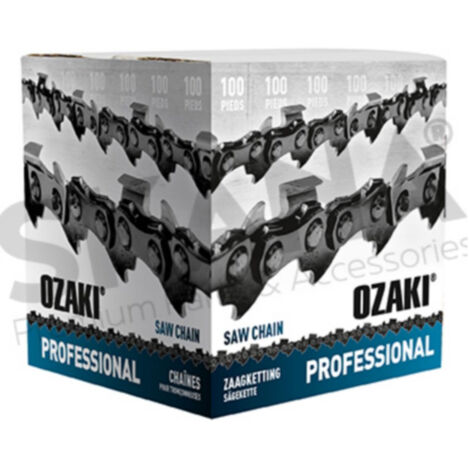 Rouleau De Chaîne De Tronçonneuse Ozaki Semi Carrée: 3/8lp .050 (1,3mm) 100 Pieds.