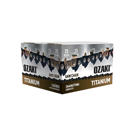 Rouleau De Chaîne De Tronçonneuse Ozaki Semi-carrée .325 .050 25 Pieds Avec Induction Titane Des Couteaux.
