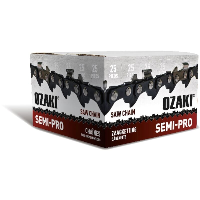 Rouleau de chaîne de tronçonneuse semi-carrée ,325' 050 25 pieds OZAKI ZK325SC5025P
