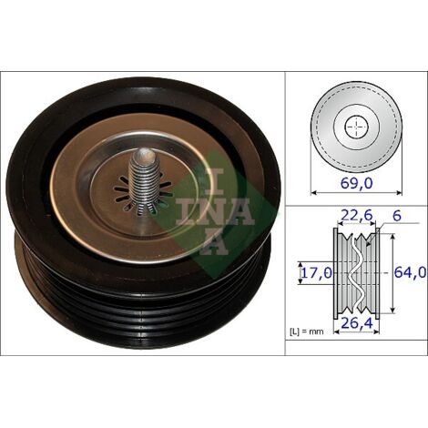 ROULEAU DE COURROIE TRAPÉZOÏDALE 532067110 INA