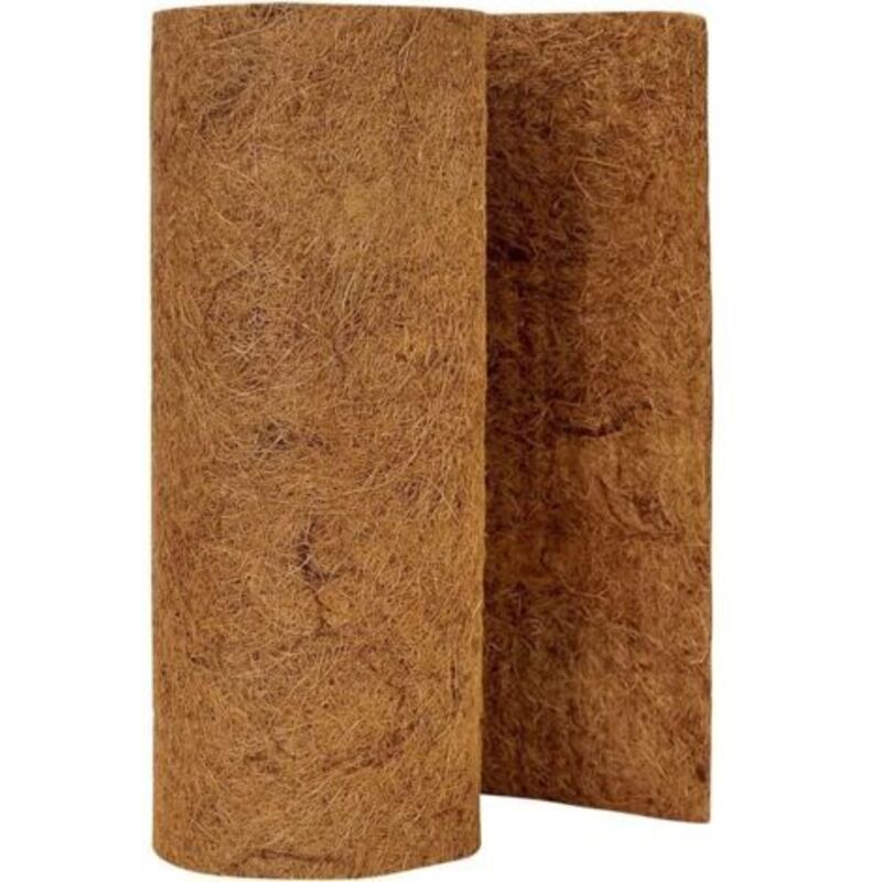 Gabrielle - Rouleau de Doublure en Coco, Naturel Doublure Coco Tapis épais en Fibre de Coco Doublure de Feuille de Noix de Coco pour Planteur Fenêtre