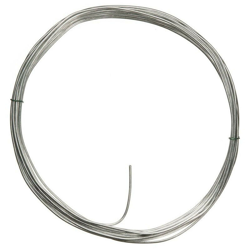 Nature - Câble de fil de fer galvanisé plastifié acier de 25m - Diam. 2.7 mm