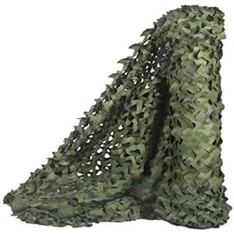 Rouleau de filet de camouflage grand format – protection solaire idéale – camouflage jungle – 1,5 m x 3 m