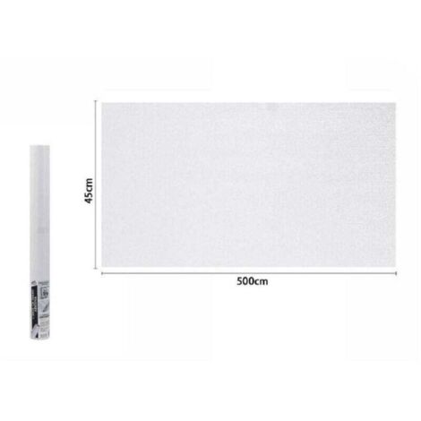 Rouleau de film adhésif blanc 45 cm x 5 mètres pour papier peint meuble 71115 -