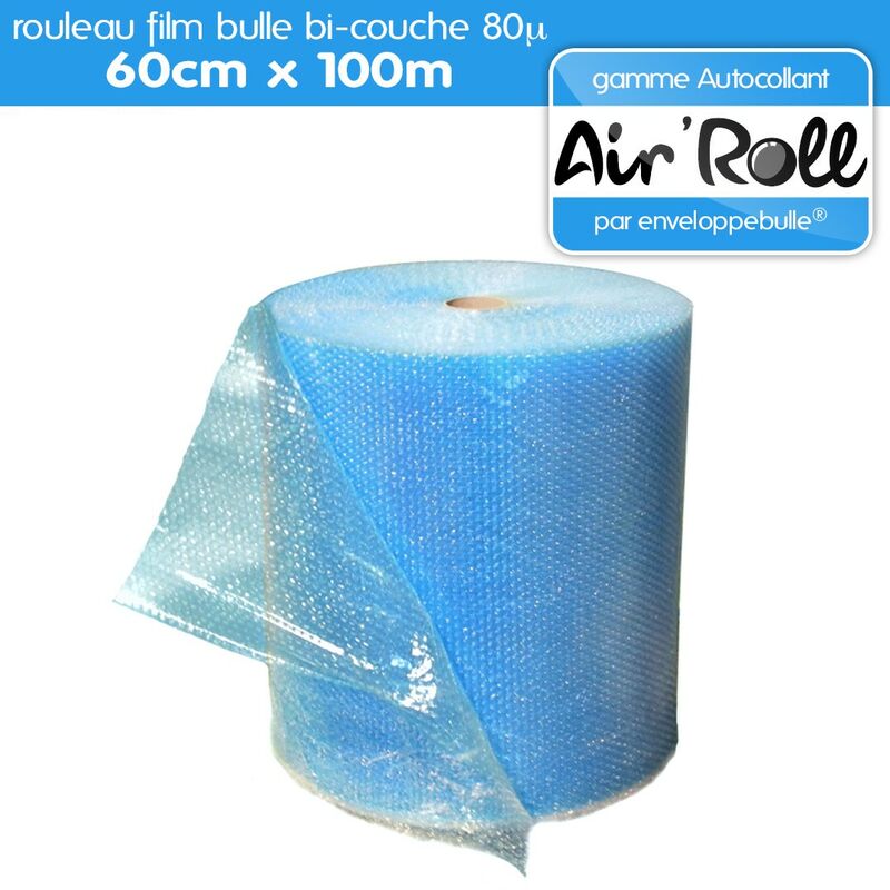 Lot de 6 rouleaux de film bulle dair COEX 25cm x 100m
