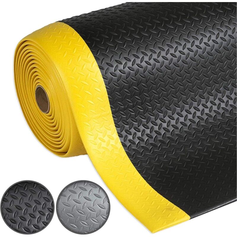 Tapis de sécurité Noir-jaune 120 x 50 cm