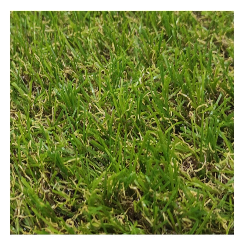 Gazon Synthétique 2X2M 18MM Lisse Duveteux Jardin Extérieur Type Quatre-tons