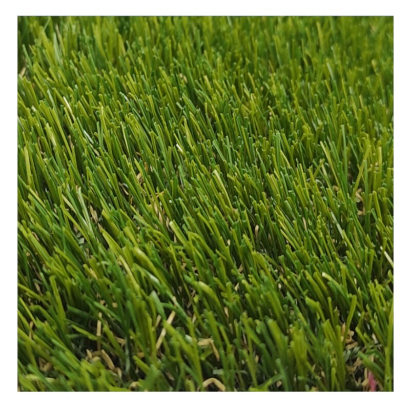 Comercial Candela - Gazon Synthétique 2X2M 25MM Lisse Duveteux Jardin Extérieur Type Quatre-tons