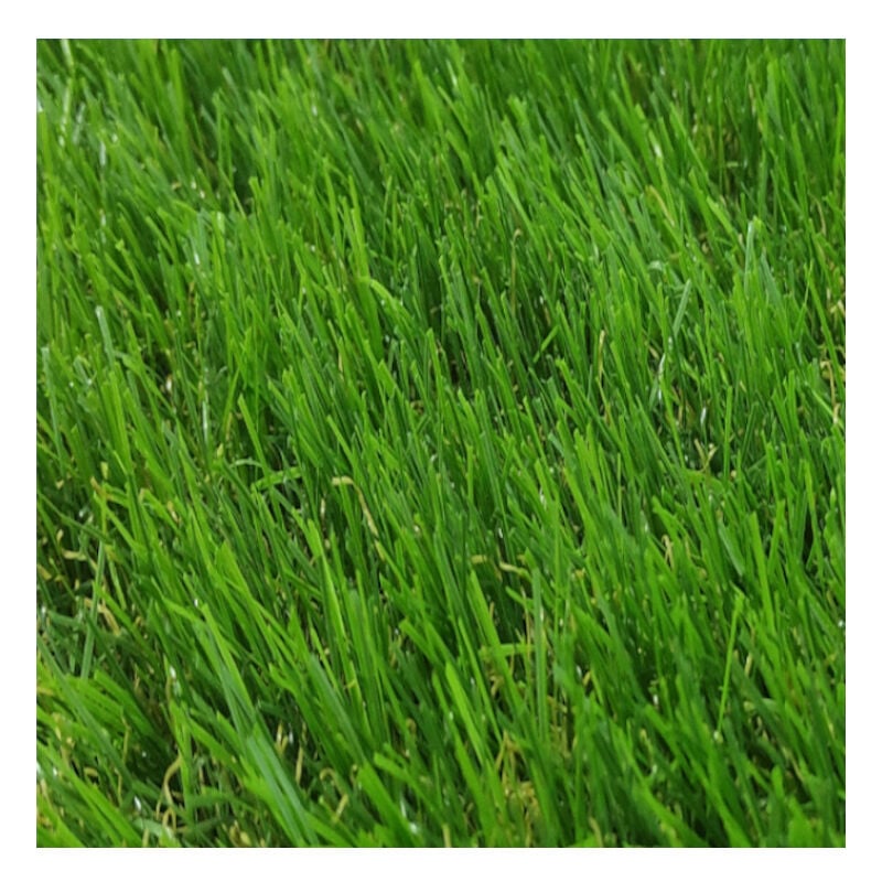 Comercial Candela - Gazon Synthétique 2X2M 40MM Lisse Duveteux Jardin Extérieur Type Quatre-tons