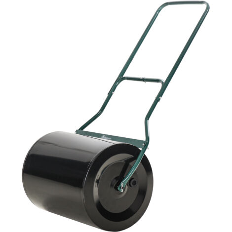 Rouleau de jardin 50 cm, remplissable eau ou sable 60 L, noir et vert