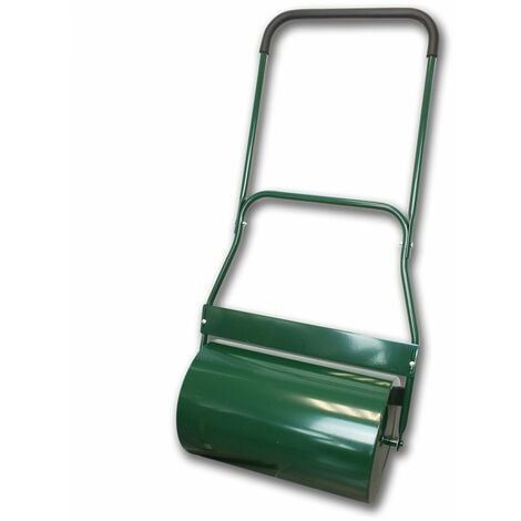 Rouleau de jardin en métal avec poignée agrippante - 49 cm - Vert - Linxor