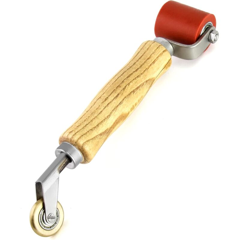 Rouleau de joint,40mm Rouleau de joint en silicone avec 6mm Rouleau en laiton,Rouleau de joint lisse pour PVC/TPO/EPDM Ruban de toiture simple couche