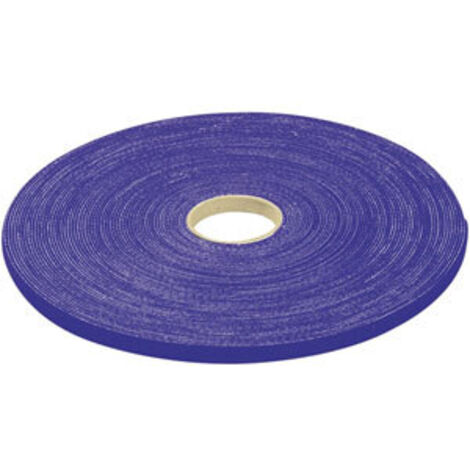 Rouleau de lien auto-agrippant 10 mm bleu - 20 m