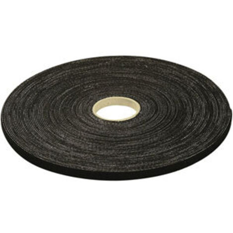 Rouleau de lien auto-agrippant 10 mm noir - 20 m