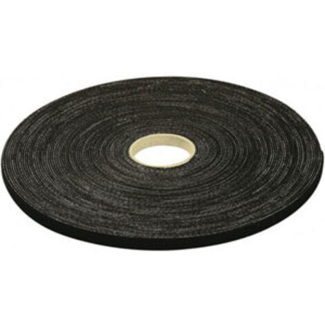 Rouleau de lien auto-agrippant 20 mm - noir - 10 m