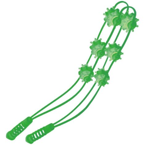 Rouleau de Massage à Corde pour le Dos - Portable et Manuel pour Épaules, Nuque, Jambes et Ventre - Vert - Réduction de la Fatigue