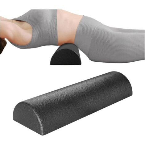 Rouleau de massage en mousse pour le fitness, étirement du demi-dos Rouleau de massage en mousse pour exercices corporels, pour la maison, la salle de sport, le studio Pilates, l\'entraînement physiqu