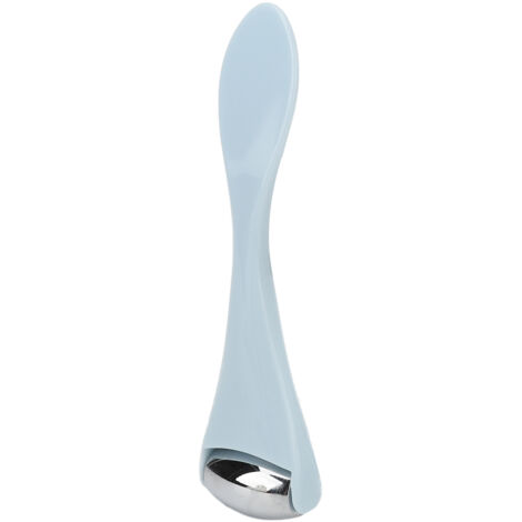 Rouleau de Massage Facial en Acier Inoxydable - Outil Anti-Âge Réutilisable - Glace Thérapeutique Bleu Clair