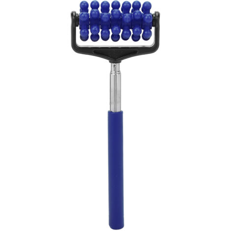 Rouleau de Massage pour le Dos Hommes Femmes - Bâton Anti-Douleur Musculaire Télescopique Bleu Foncé
