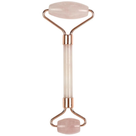 Rouleau de Massage Quartz "Jade" 14cm Rose